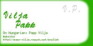 vilja papp business card